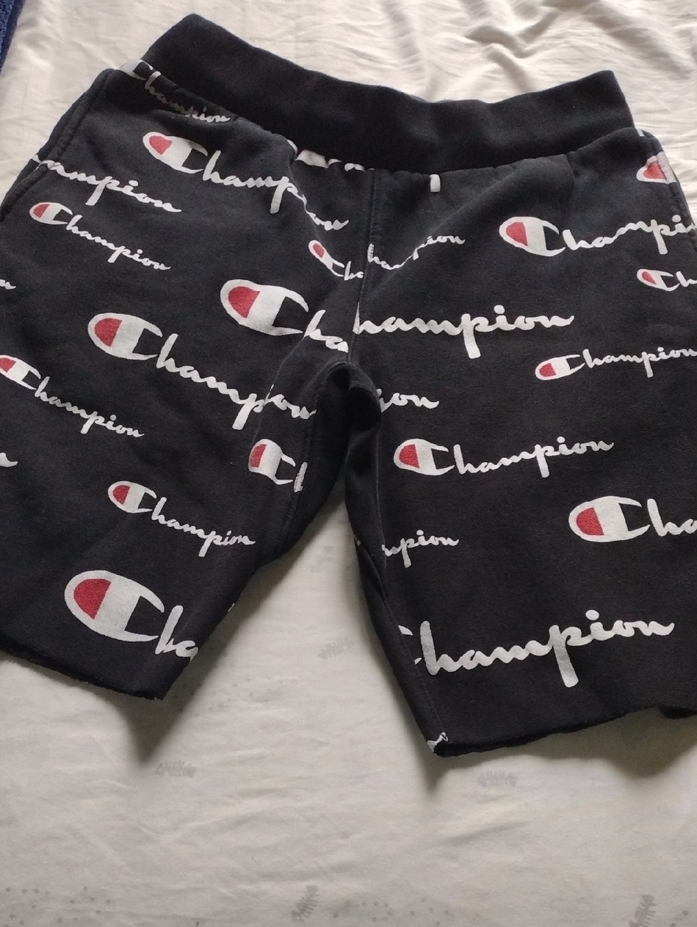 2 Pairs KChampion Kids Shorts Tag Detail in Black and White